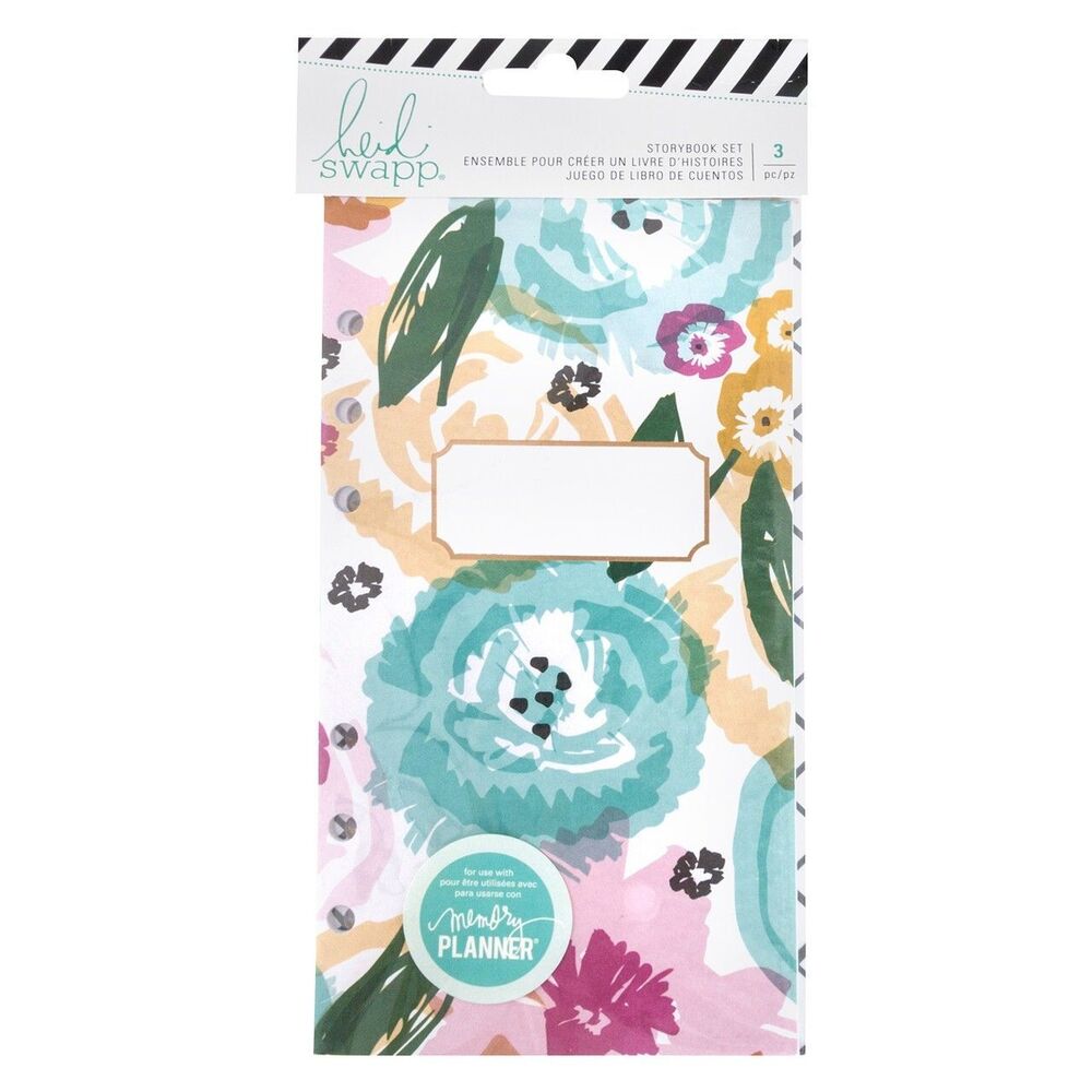 Heidi Swapp Memory Planner Storybook Set 3 Piece Fresh Start Playful Floral